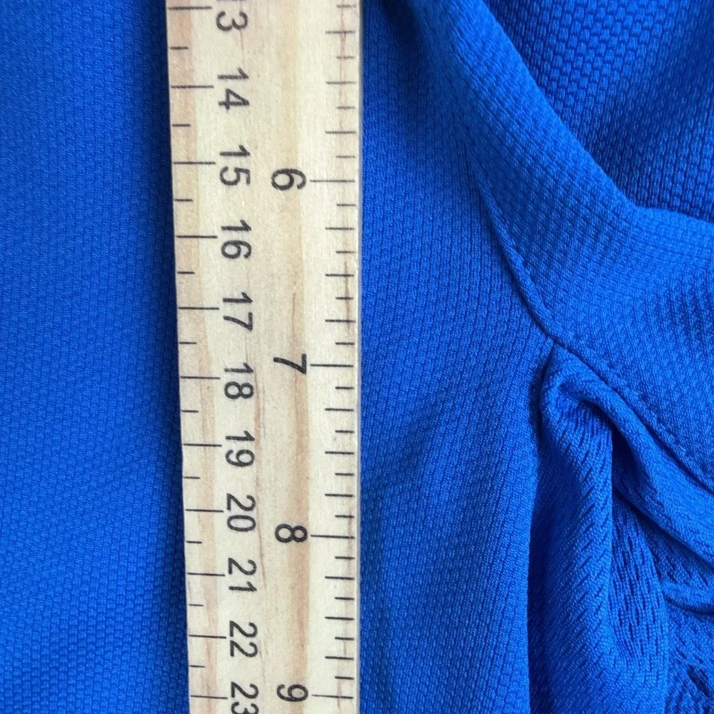 Nike Shorts Mens Small Blue Mesh 9 Inseam Dri-FIT Basketball Gym Colorblock